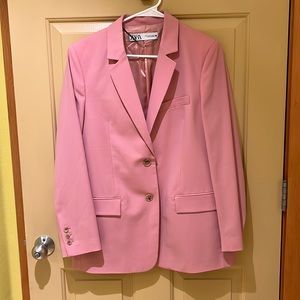 Zara pink blazer size M worn only twice!